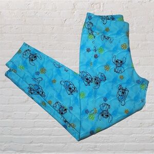 Disney Stitch All Over Light Blue Dual Side Pocket Leggings in Women’s Size Med